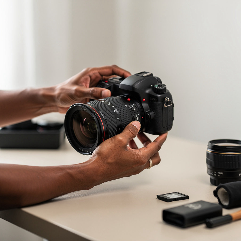 LUBA SPEACH photographer capturing a portrait session in our San Diego studio, showcasing professional photography services